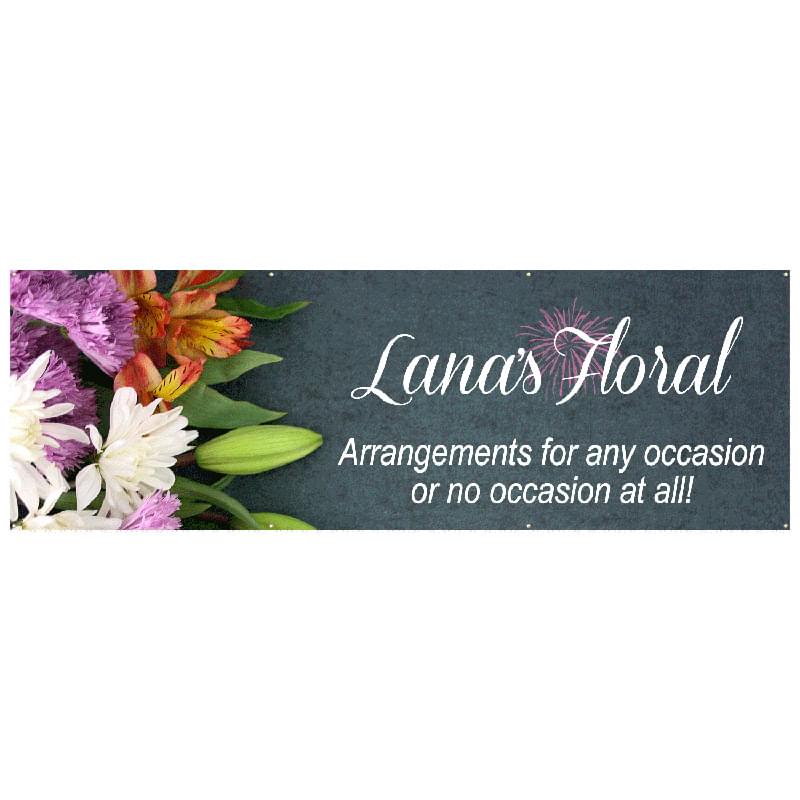 Vinyl Banner w/6 Grommets (4'x12')