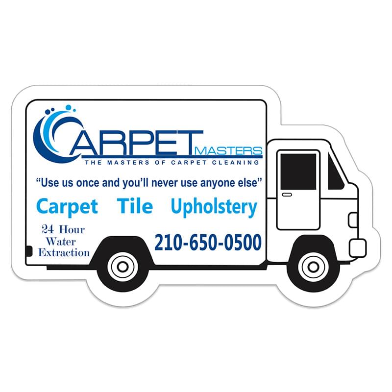 Box Truck 0.02" Thick Vinyl Die Cut Medium Stock Magnet