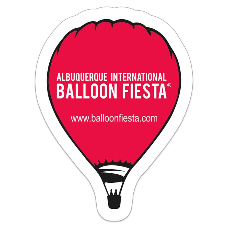 Hot Air Balloon 0.02" Thick Vinyl Die Cut Small Stock Magnet
