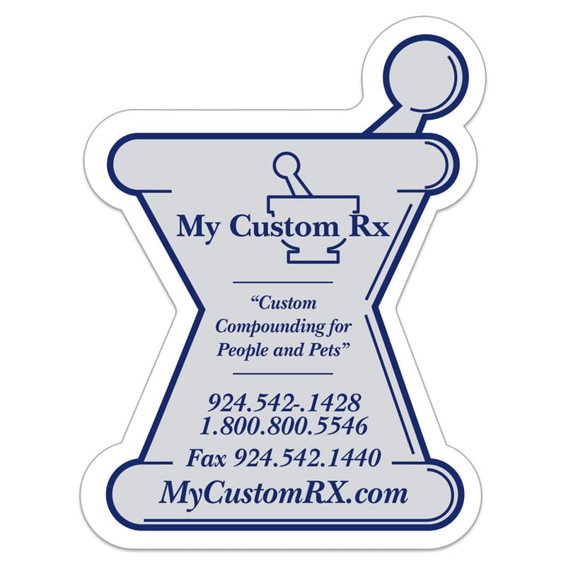 Mortar & Pestle 0.02" Thick Vinyl Die Cut Medium Stock Magnet