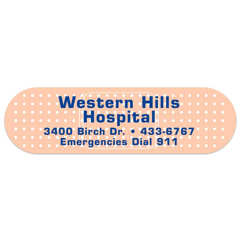 Bandage 0.03" Thick Vinyl Die Cut Small Stock Magnet (1"x3 1/2")