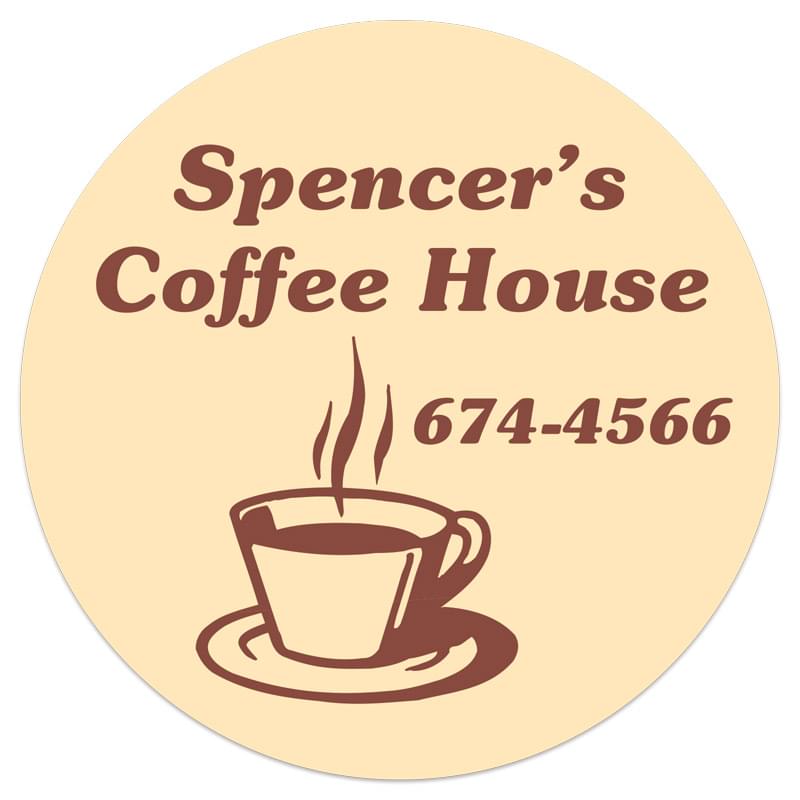Round 0.03" Thick Vinyl Die Cut Small Stock Magnet (2 1/8" Diameter)