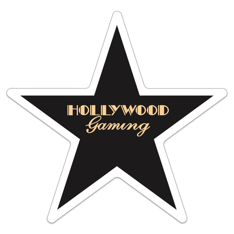 5 Point Star 0.02" Thick Vinyl Die Cut Large Stock Magnet
