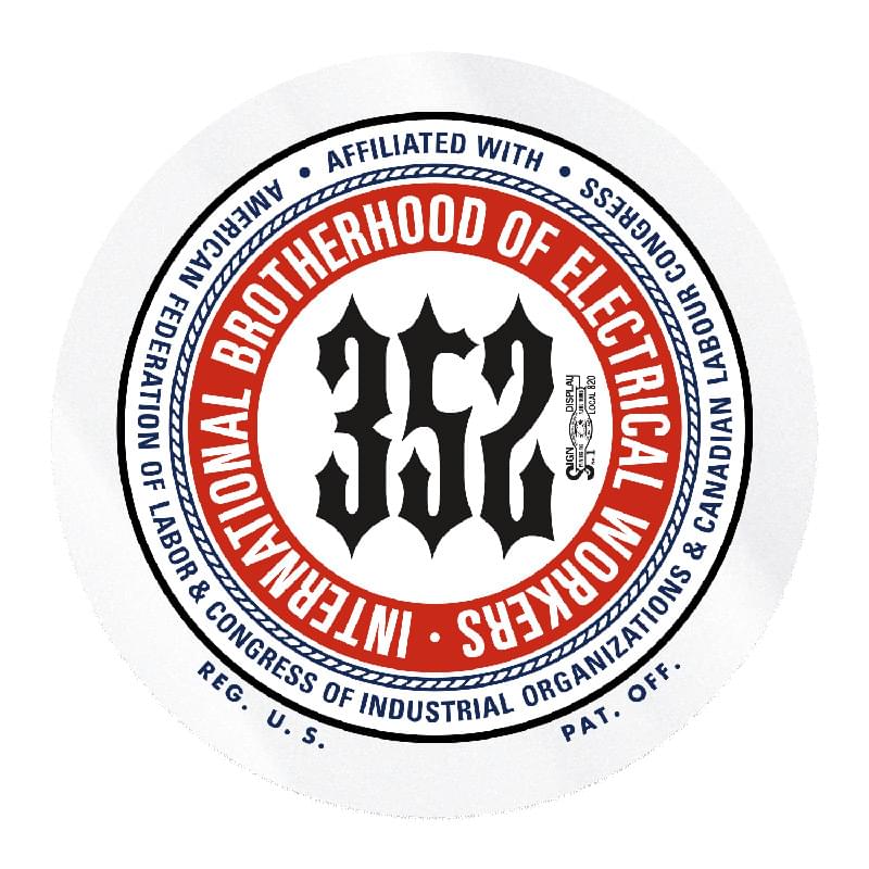 Round Clear Vinyl Hard Hat Decal (2" Diameter)