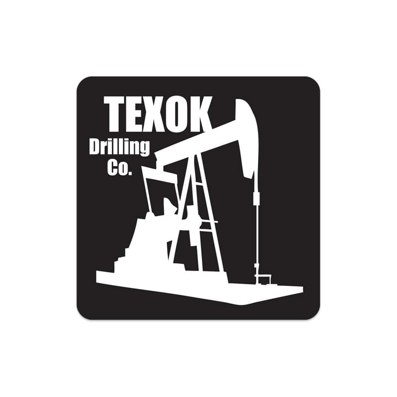 Square White Reflective Hard Hat Decal (2"x2")