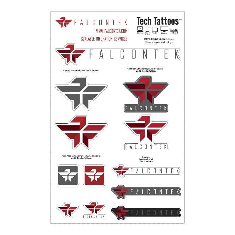 Tech Tattoos Decal / Custom Shapes (7"x11" Sheet)
