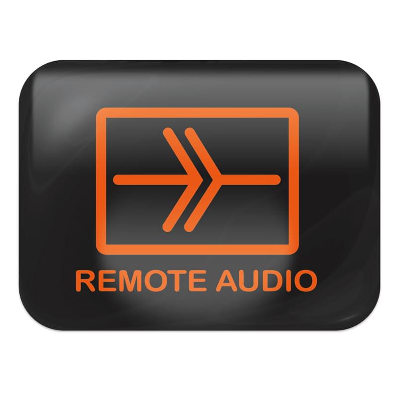 White Vinyl Perm Adh Full Color Rectangle Domed Decal (3/4"x1")