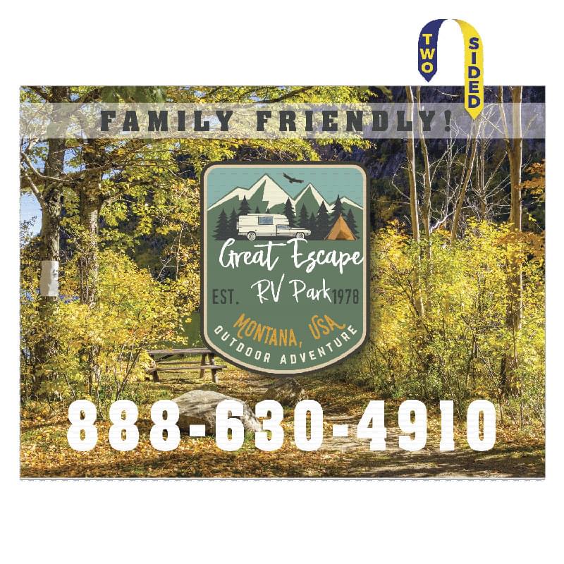 Corrugated Plastic Sign: Full Color/1 Side (36"x48")