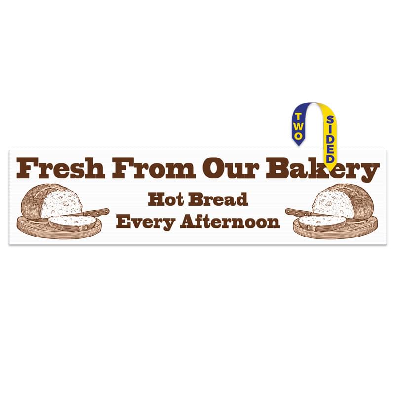 Corrugated Plastic Sign: 1 Color/2 Sides (24"x96")