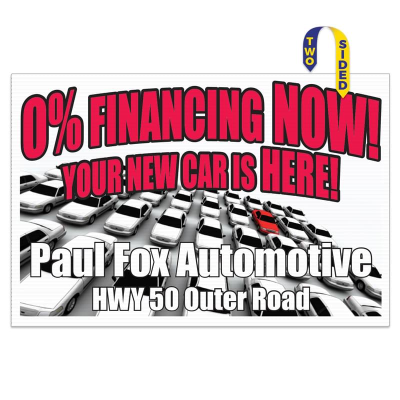 Corrugated Plastic Sign: Full Color/1 Side (48"x72")
