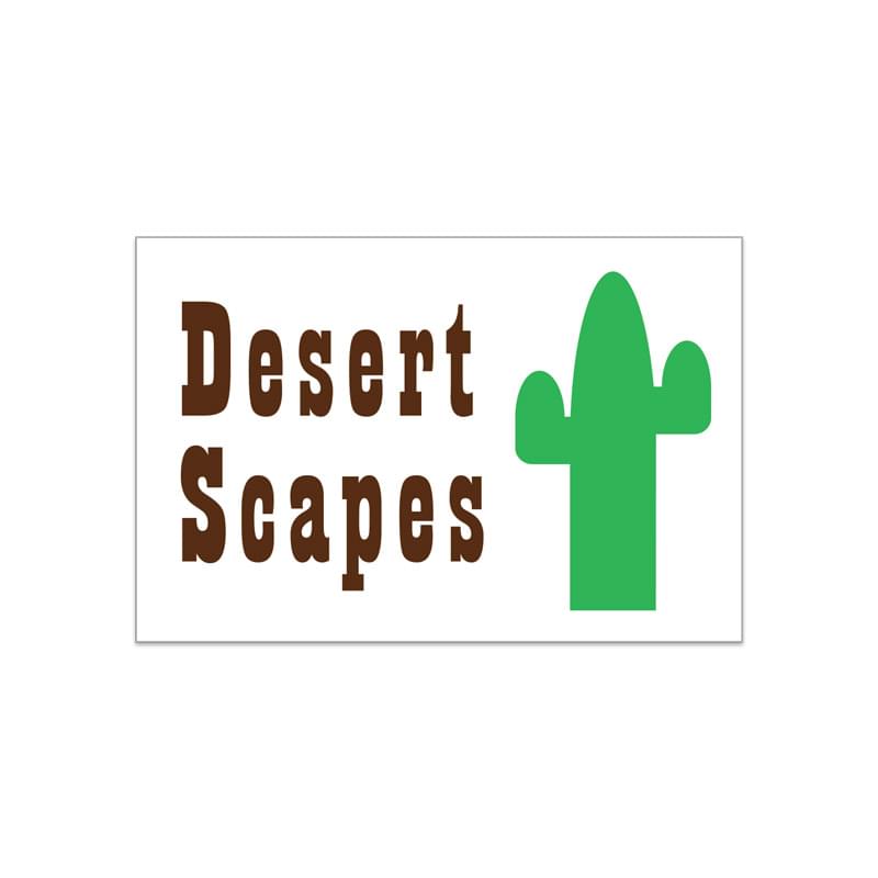 Set 2 Small Stock Rectangle Decal w/ Square Corner (2"x3") Screen Printed