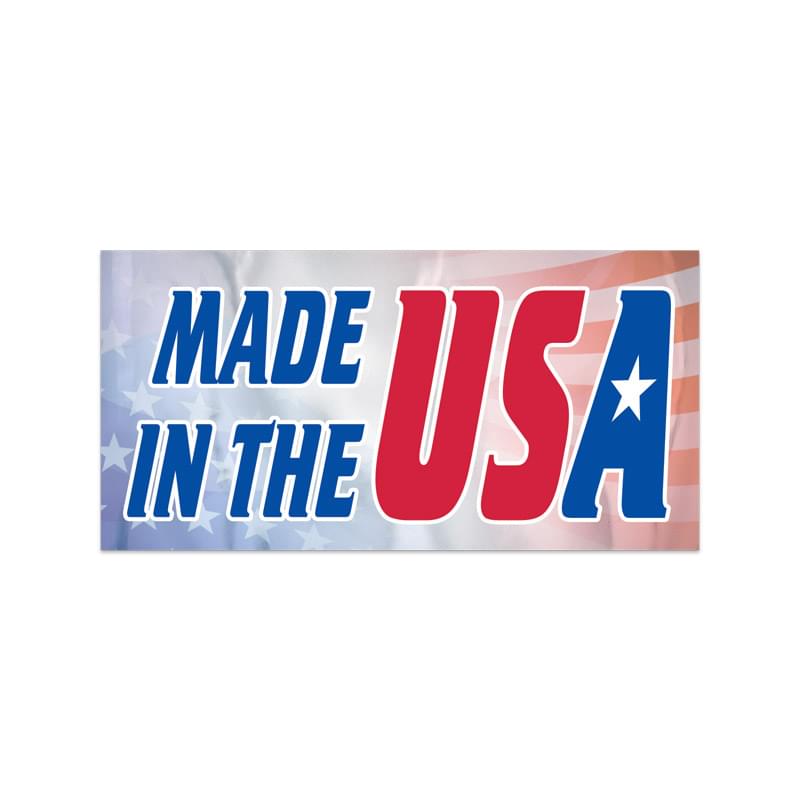 Set 1 Small Stock Rectangle Decal w/ Square Corners (1"x2") Digital Print