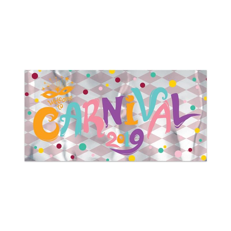 Set 2 Small Stock Rectangle Decal w/ Square Corners (2"x4") Digital Print