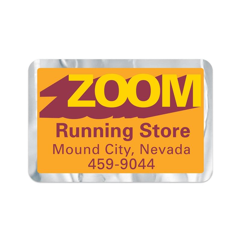 Set 1 Small Stock Rectangle Decal w/ Round Corner (1 3/4"x2 5/8") Screen Printed