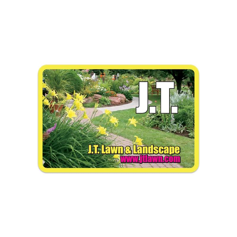 Set 1 Medium Stock Rectangle Decal w/ Round Corners (3"x4 1/2") Digital Print