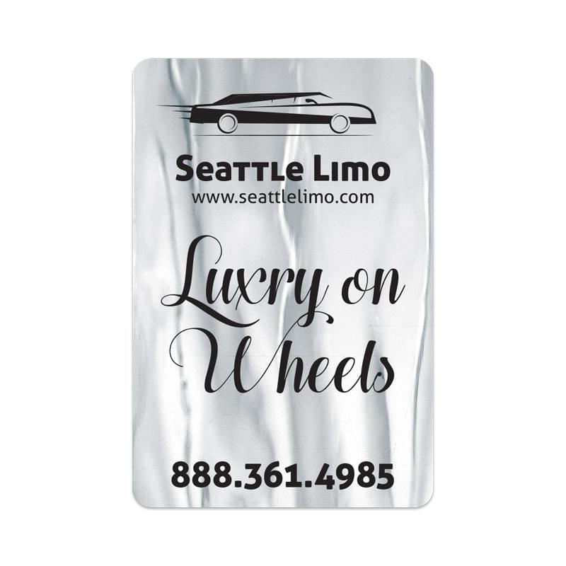 Set 2 Small Stock Rectangle Decal w/ Round Corner (2"x3") Screen Printed