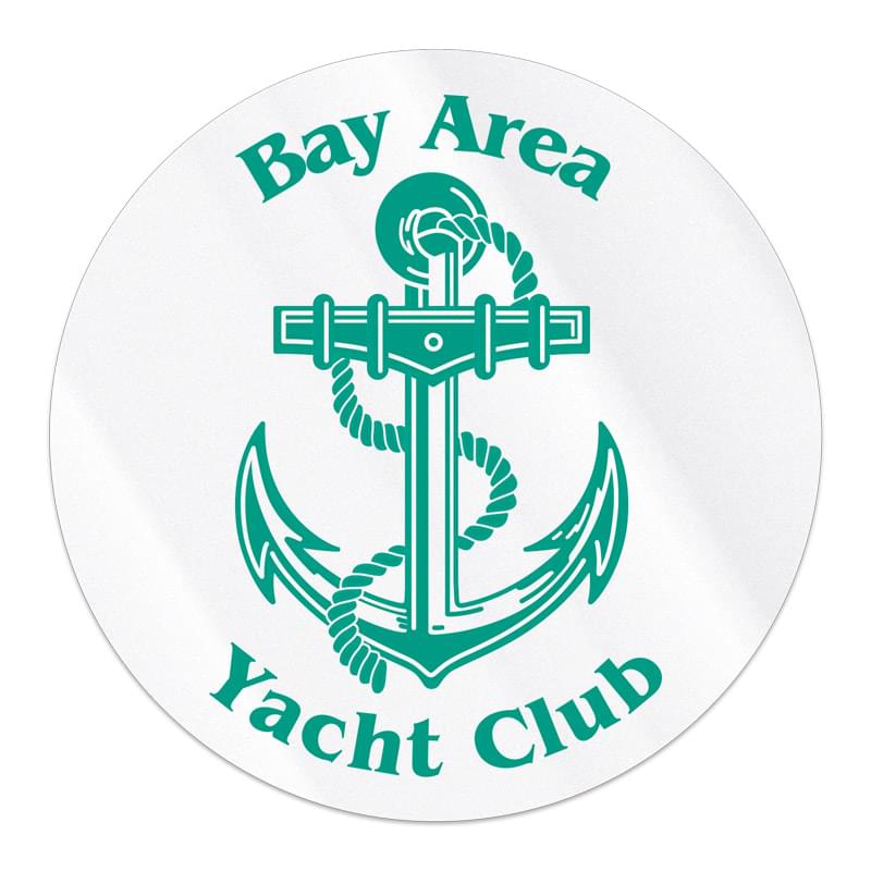 Set 2 Small Stock Circle Decal (3" Diameter) Screen Printed