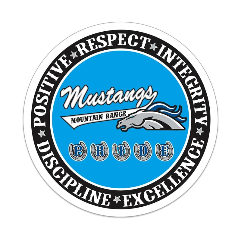 Set 1 Medium Stock Circle Decal (3 1/2" Diameter) Screen Print