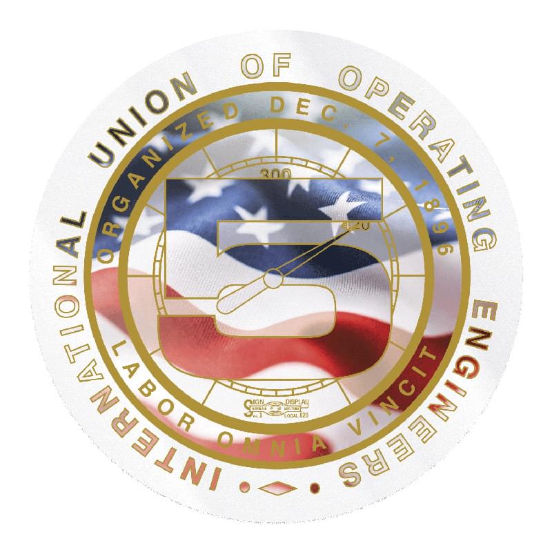 Set 1 Large Stock Circle Decal (5" Diameter) Digital Print