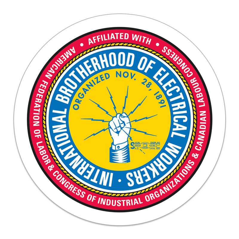 Set 1 Small Stock Circle Decal (1") Digital Print