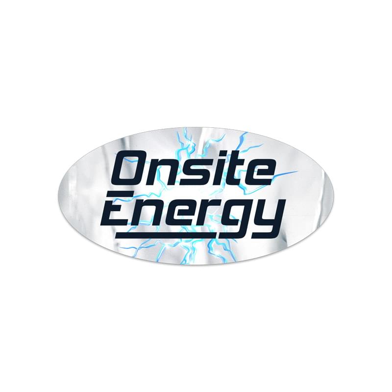 Set 1 Small Stock Oval Decal (1"x2") Digital Print