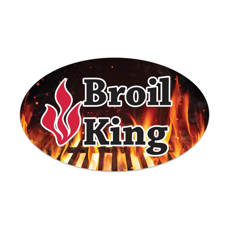 Set 1 Small Stock Oval Decal (1 1/2"x2 1/2") Digital Print