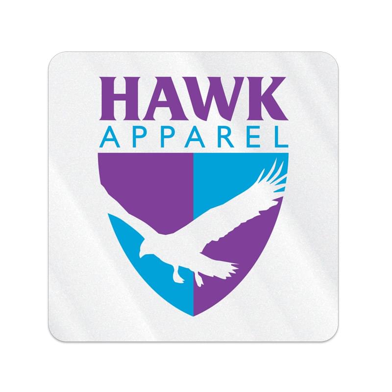 Set 1 Small Stock Square Decal w/ Round Corners (1 1/2"x1 1/2") Screen Printed