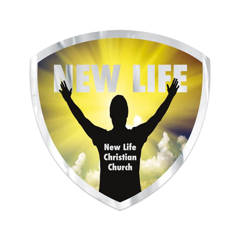 Set 2 Small Stock Shield Decal (3"x3") Digital Print